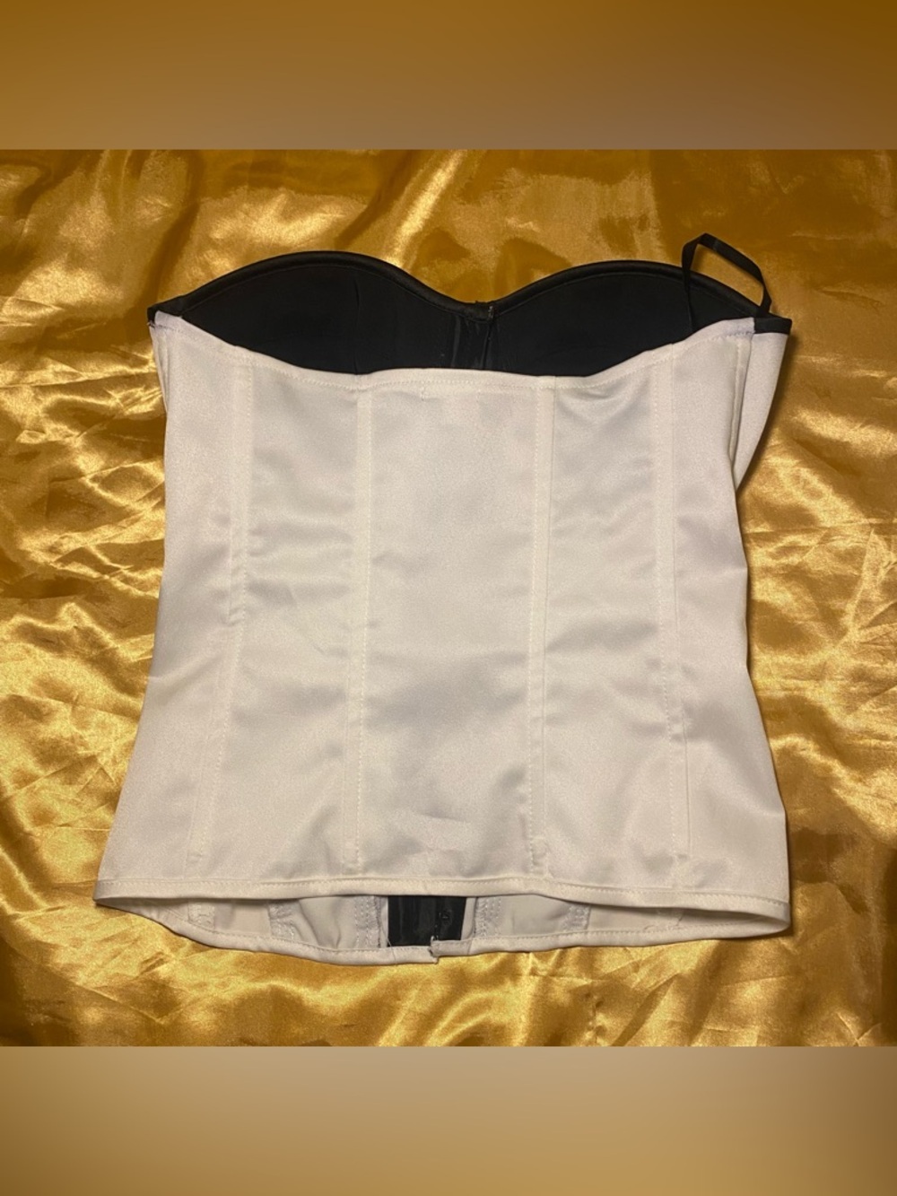 Charlotte Russe Lace Satin Corset Bustier Top - Picture 6 of 9